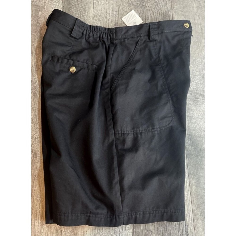 NEW Susan Bristol Mom Shorts Womens 12 Black Bermuda Cotton‎ High Waist 90s - Picture 4 of 8